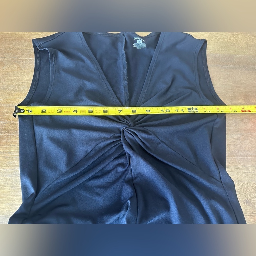 Patagonia Women’s Black Front tie dress Medium - Picture 4 of 8